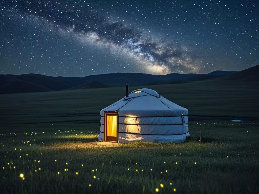 蒙古包星空露营